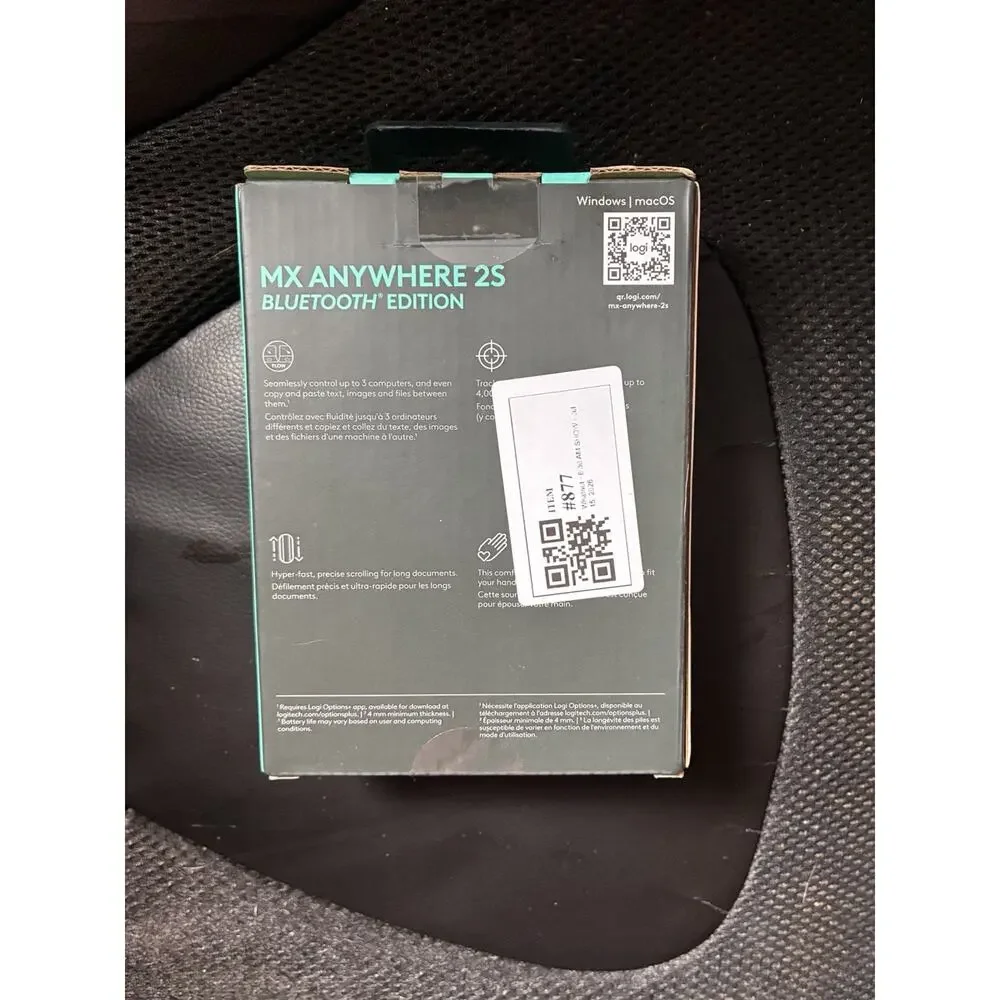LOGITECH MX ANYWHERE 2S BLUETOOTH EDITION - WIRELESS MOUSE - Brand New!